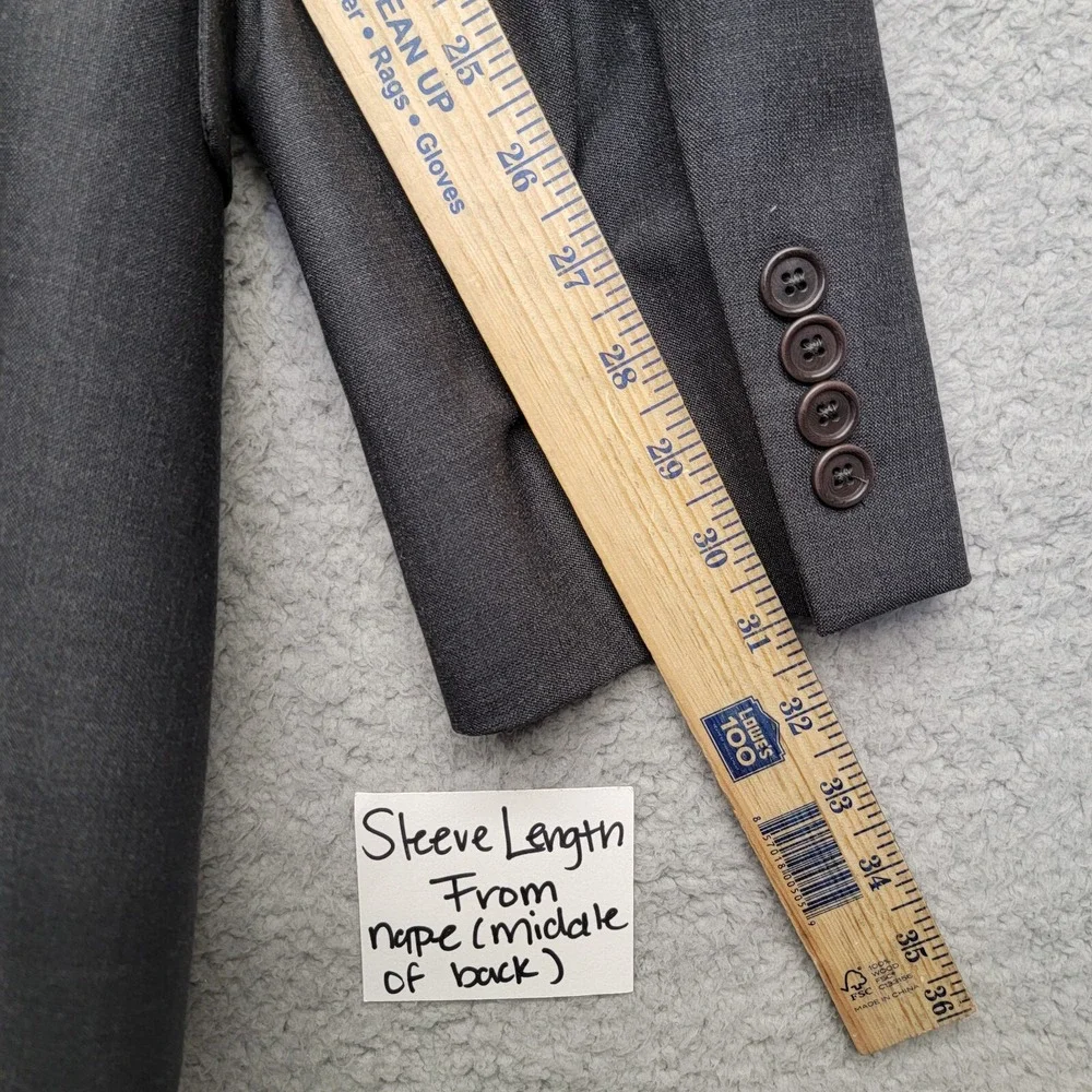 Brooks Brothers 346 Suit Jacket Mens 42R Gray Blazer Business Suit‎ Separate
